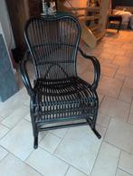 Zwarte schommelstoel, bamboe, Ophalen