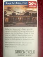 Grand Café Groeneveld in Baarn Voordeelbon, Drie personen of meer, Kortingsbon, Overige typen