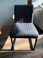 4 eetkamer stoelen antraciet €25 ps, Huis en Inrichting, Stoelen, Ophalen, Overige materialen, Zo goed als nieuw, Vier