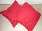 Kussens, Ophalen of Verzenden, Zo goed als nieuw, Rood, Vierkant