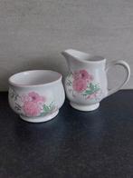 Boots Rose Garden suikerpotje en melkkannetje retro vintage, Overige typen, Ophalen of Verzenden, Zo goed als nieuw, Overige stijlen