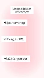 Schoonmaakster aangeboden tilburg, Vacatures