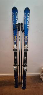 Head C210 ski's 156cm inclusief skistokken, Sport en Fitness, Skiën en Langlaufen, Ophalen, 140 tot 160 cm, Gebruikt, Carve