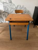 Vintage schoolbank jaren ’50 / ’60 – industrieel design, Ophalen, Gebruikt, Tafel(s) en Stoel(en)
