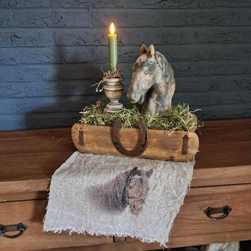 Paarden Decoratie, Tuin en Terras, Tuinbeelden, Nieuw, Overige typen, Hout, Ophalen