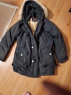 Woolrich gevoerde heren jas M, Maat 48/50 (M), Zwart, Ophalen of Verzenden, Gedragen