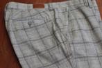 Heren Mens pantalon ruit beige grijs maat 27 zgan, Beige, Maat 56/58 (XL), Ophalen of Verzenden, Zo goed als nieuw