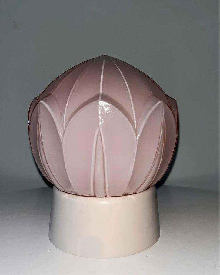 Art deco Thabur Lotusvormige Lampenkap, Huis en Inrichting, Lampen | Lampenkappen, Gebruikt, Minder dan 25 cm, Overige vormen