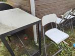 Bartafel met 4 stoelen - Opknapper, Huis en Inrichting, Tafels | Statafels, Ophalen, Gebruikt