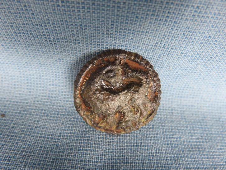 Karolingische rijk - middeleeuwen - fibula – ca. 800 A.D., Antiek en Kunst, Antiek | Koper en Brons, Brons, Ophalen of Verzenden