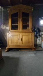 Houten buffetkast met glas, Huis en Inrichting, Ophalen, 50 tot 75 cm, 100 tot 150 cm, 200 cm of meer