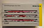 N-spoor Minitrix 6 wagons, 15389 Schellzugwagen Set ICRm, Gelijkstroom, Trix, Ophalen of Verzenden, Analoog