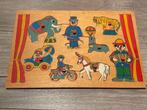 Houten puzzel circus, Kinderen en Baby's, Speelgoed | Kinderpuzzels, Gebruikt, Ophalen of Verzenden, Van hout, Minder dan 10 stukjes