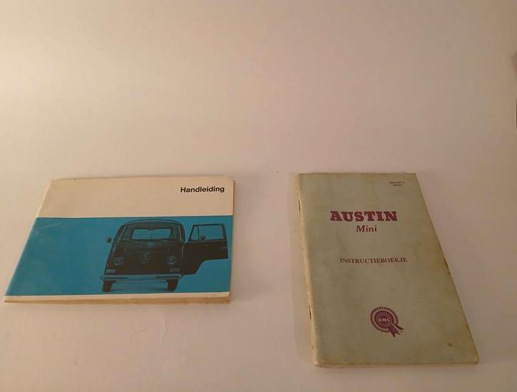 020/VW TRANSPORTE & AUSTIN MINI INSTRUCTIE BOEKJE/VRAAGBAAK, Auto diversen, Handleidingen en Instructieboekjes, Ophalen