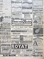 Originele franse advertenties reclames uit 19e eeuw, Ophalen of Verzenden, Gebruikt, Overige typen