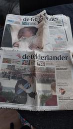 Kranten huwelijk Alexander en geboorte prinsesje, Ophalen of Verzenden, Gebruikt, Tijdschrift of Boek