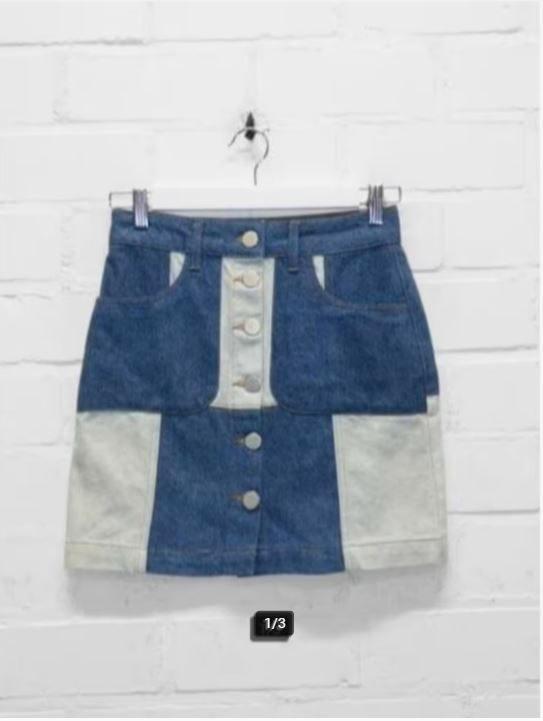 Les Coyotes de Paris - Denim rok W25 - W26 & W27 - Nieuw, Kleding | Dames, Rokken, Nieuw, Maat 34 (XS) of kleiner, Blauw, Boven de knie