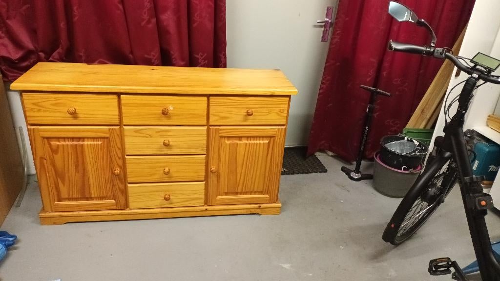 grenen dressoir, Ophalen, Gebruikt, 100 tot 150 cm, Grenenhout