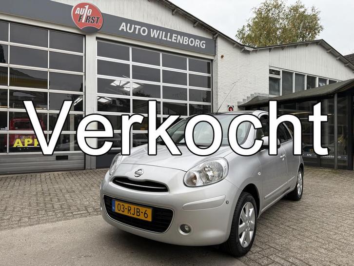 Nissan Micra 1.2 Tekna 5drs Unieke lage km stand (bj 2011), Auto's, Nissan, Bedrijf, Te koop, Micra, ABS, Airbags, Airconditioning