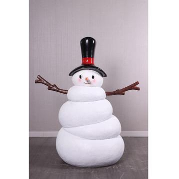 Fat Snowman beeld – Sneeuwpop Hoogte 138 cm beschikbaar voor biedingen