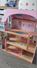 Groot houten Poppenhuis - Leuk Speelgoed!, Ophalen, Zo goed als nieuw, Poppenhuis