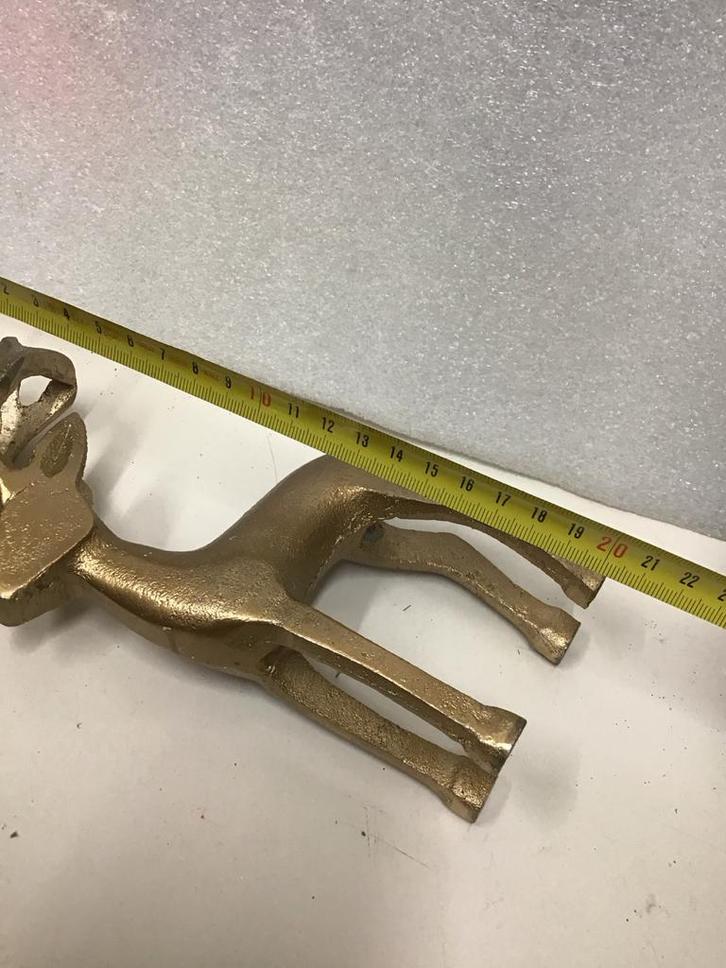 Goud gekleurde Rendier, Diversen, Kerst, Zo goed als nieuw, Ophalen of Verzenden