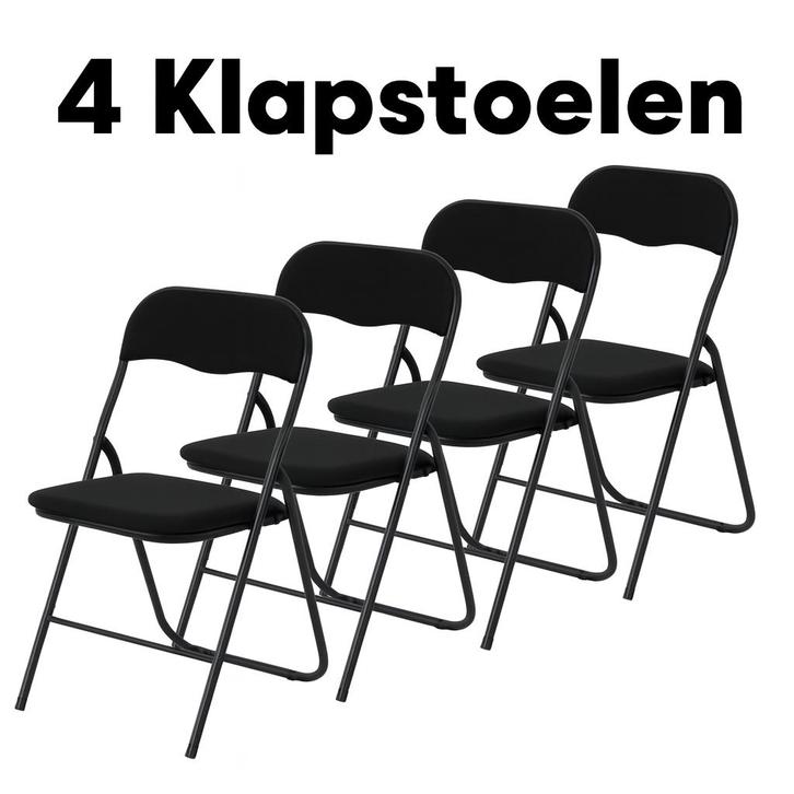 Klapstoelen Vouwstoelenset Zware Kwaliteit, 47 x 54 x 87 cm, Caravans en Kamperen, Kampeermeubelen, Campingstoel, Ophalen of Verzenden