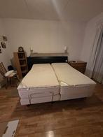 Tweepersoonsbed met verstelbare bodem, Huis en Inrichting, Beige, Tweepersoons, Ophalen of Verzenden, 200 cm