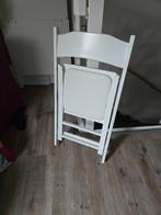 Witte klapstoel - Handig en compact! 10keer, Eenvoudig, Wit, Zo goed als nieuw, Eén