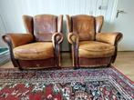 Leren fauteuils GRATIS, Huis en Inrichting, Ophalen, Gebruikt, 50 tot 75 cm, Leer