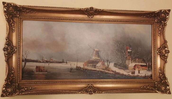 Schilderij Jacques Sanders, Antiek en Kunst, Kunst | Schilderijen | Klassiek, Ophalen