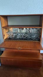 Drankkast vintage uit 1960, Teakhout met 1 lade., Huis en Inrichting, Kasten | Dressoirs, Ophalen, Gebruikt, Teakhout, 50 tot 100 cm