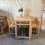 Tuin Barset met 4 stoelen – massief teakhout - TTM Wonen, Ophalen, Taag 63, 2491 CS, Den Haag (Forepark), Teakhout, Nieuw