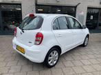 Nissan Micra 1.2 Connect 5Drs Airco Navi Automaat (bj 2011), Auto's, Nissan, Euro 5, 31 €/maand, 1198 cc, Wit