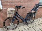 Moederfiets la dolce vita met mand en achterzit, 53 tot 56 cm, Dubbele standaard, Zo goed als nieuw, 1 zitje