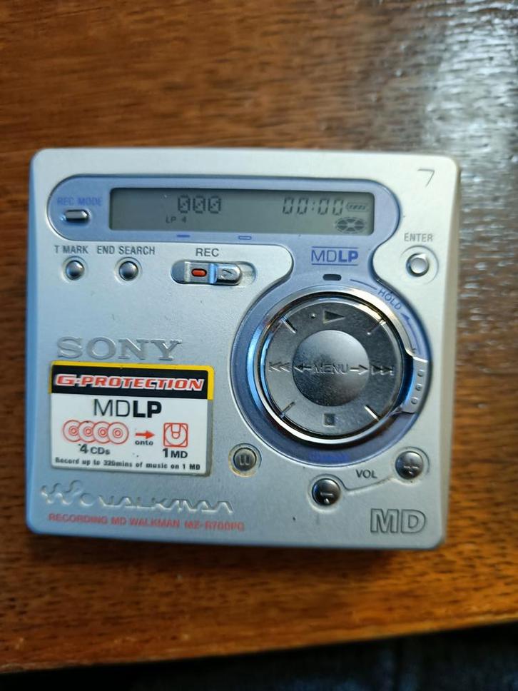 Minidisk walkman recorder MZ-R700 sony, Audio, Tv en Foto, Walkmans, Discmans en Minidiscspelers, Overige typen, Ophalen of Verzenden
