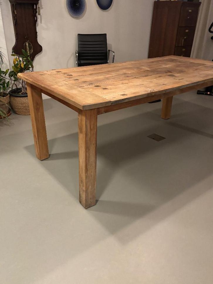 Eetkamer tafel 200 x 100 x 78, Huis en Inrichting, Tafels | Eettafels, Gebruikt, 50 tot 100 cm, 200 cm of meer, Vijf personen of meer