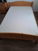 grenen bed, Ophalen, Gebruikt, Tweepersoons, 120 cm