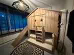 Steigerhouten stapelbed boomhut/bedhuisje, Kinderen en Baby's, Kinderkamer | Stapelbedden en Hoogslapers, Ophalen of Verzenden