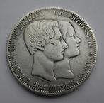 Belgique 5 francs 1853, Zilver, België, Verzenden