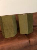 XL lampenkap van groen velours., Huis en Inrichting, Lampen | Lampenkappen, Ophalen, Nieuw, Groen, Overige vormen