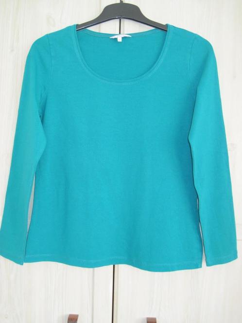 Basic T-shirt Mt L, Kleding | Dames, Truien en Vesten, Gedragen, Maat 42/44 (L), Groen, Ophalen of Verzenden