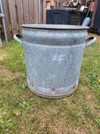 Grote zinken teil / pan / ketel, ca. 35liter, Ophalen, Gebruikt, Minder dan 60 cm, Rond