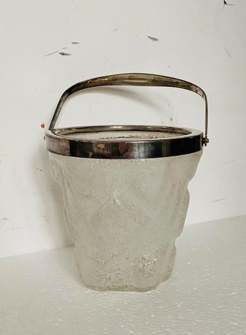 Frosted Glass ice bucket / ijsemmer van WMF , jaren 50, Verzamelen, Retro, Huis en Inrichting, Ophalen of Verzenden