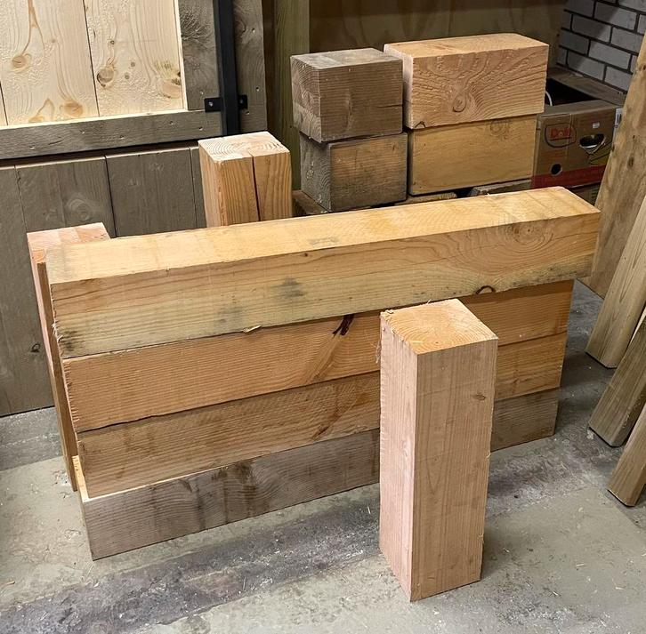 Douglas 150x150 diverse lengtes, Tuin en Terras, Palen, Balken en Planken, Nieuw, Balken, Minder dan 180 cm, Ophalen