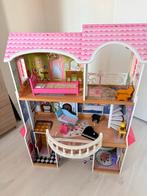 Houten Poppenhuis met Meubels, Ophalen, Gebruikt, Poppenhuis