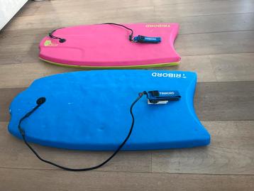 2x Tribord Bodyboard - Roze & Blauw beschikbaar voor biedingen