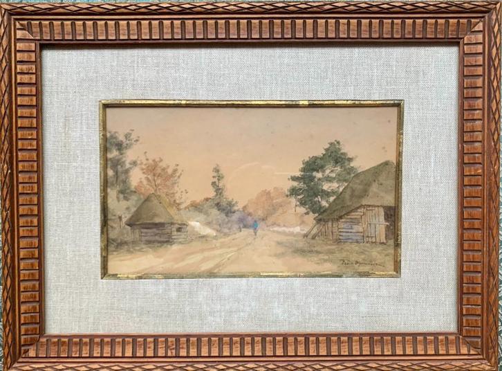 Theo van Wijngaarden - een schilderij met een verhaal!, Antiek en Kunst, Kunst | Schilderijen | Klassiek, Ophalen of Verzenden