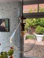 Glazen hanglampen 2 stuks, Huis en Inrichting, Lampen | Hanglampen, Ophalen, Gebruikt, Glas, Minder dan 50 cm