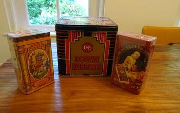 3 blikken koffie van Douwe Egberts. beschikbaar voor biedingen